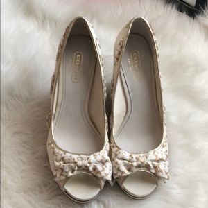 Coach wedges in size 7